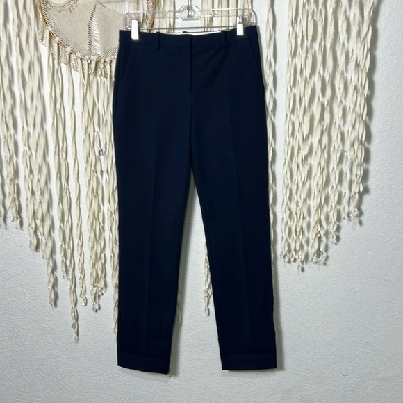 Theory Navy NWOT Tailored Stretch Trouser Size 2 - Picture 1 of 10